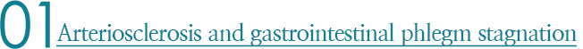 01 Arteriosclerosis and gastrointestinal phlegm stagnation